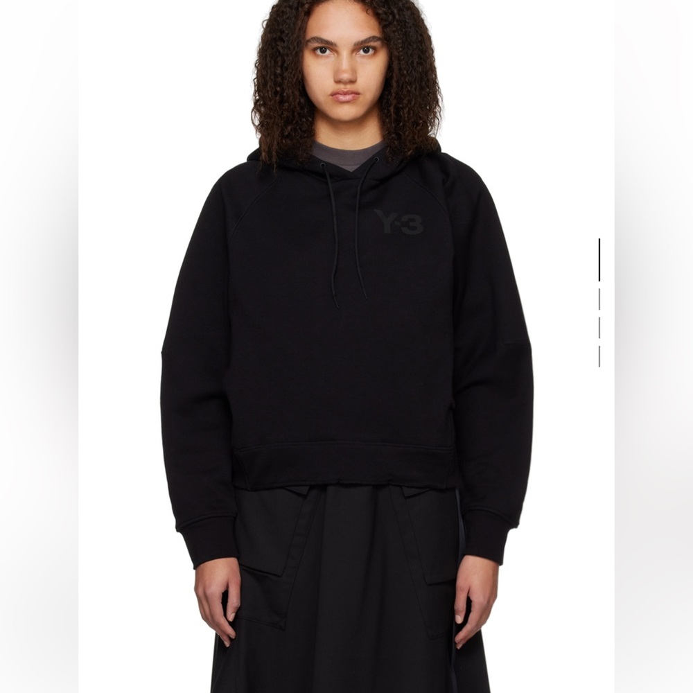 Y-3 black Hoodie with Logo